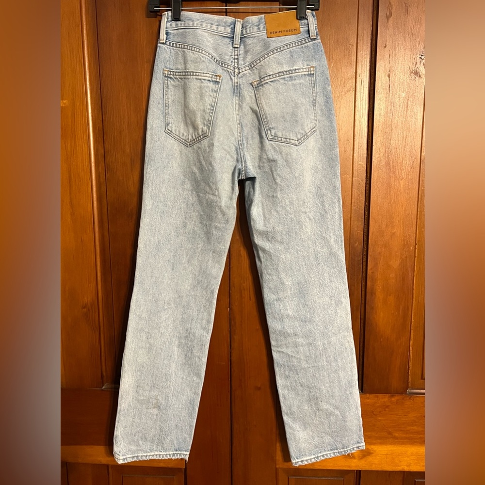 Denim Forum Jeans The Joni High Rise Loose 29L Women’s Sz 24 Organic Cotton - Picture 5 of 11